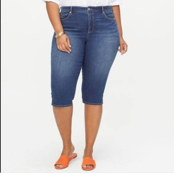 Roz & Ali Jeans Skinny Leg Crop Mid Rise Size 14 - Picture 8 of 13